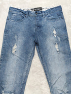 Men Stash House Skinny Distressed Details Blue Skinny W30 L32 Y2K Jeans