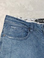 Men Stash House Skinny Distressed Details Blue Skinny W30 L32 Y2K Jeans