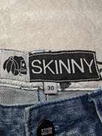 Men Stash House Skinny Distressed Details Blue Skinny W30 L32 Y2K Jeans