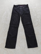 Men Tommy Hilfiger Black Straight W30 L32 Y2K Pants