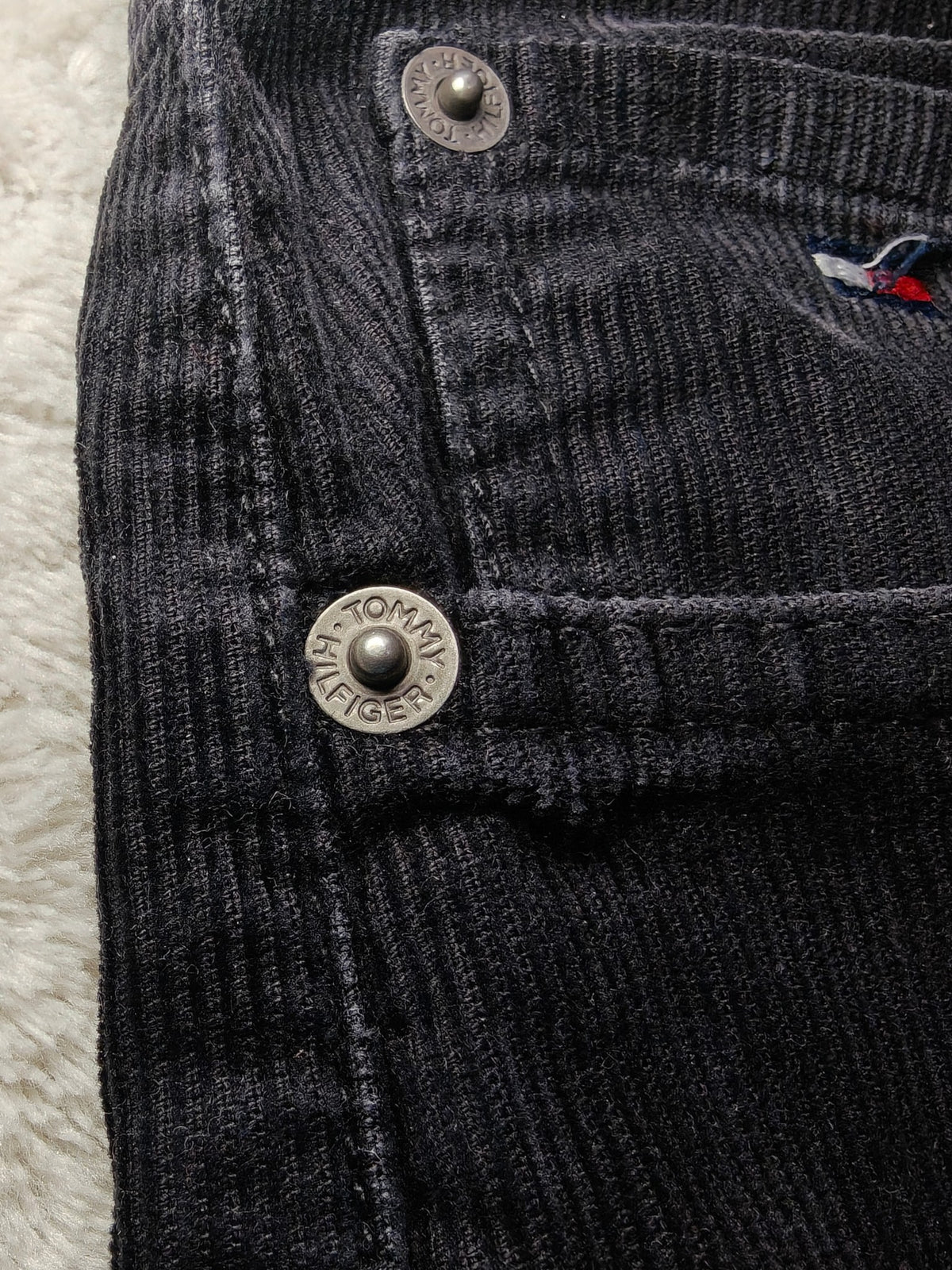 Men Tommy Hilfiger Black Straight W30 L32 Y2K Pants