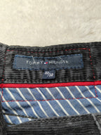 Men Tommy Hilfiger Black Straight W30 L32 Y2K Pants