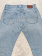 Men Tommy Hilfiger Ryan Light Blue Slim Straight W32 L34 Y2K Jeans