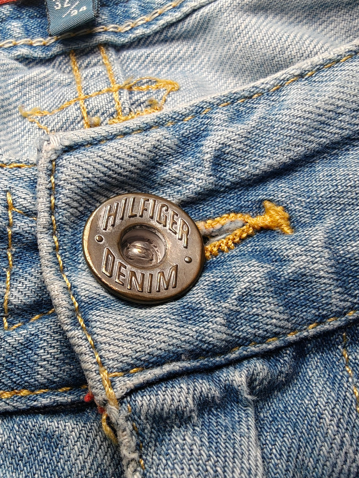 Men Tommy Hilfiger Ryan Light Blue Slim Straight W32 L34 Y2K Jeans