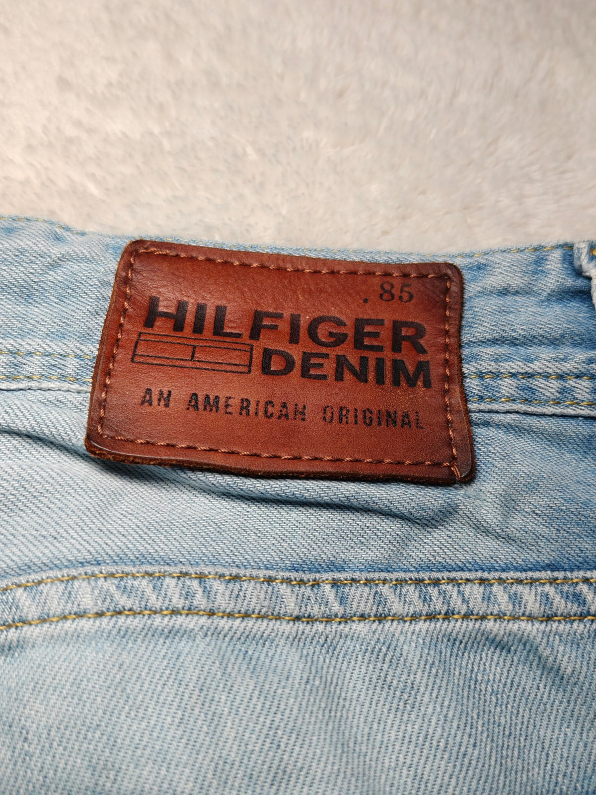 Men Tommy Hilfiger Ryan Light Blue Slim Straight W32 L34 Y2K Jeans