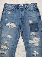 Men Tommy Hilfiger Samuel Blue VRAR Tapered W34 L32 Y2K Jeans