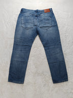Men Tommy Hilfiger Samuel Blue VRAR Tapered W34 L32 Y2K Jeans