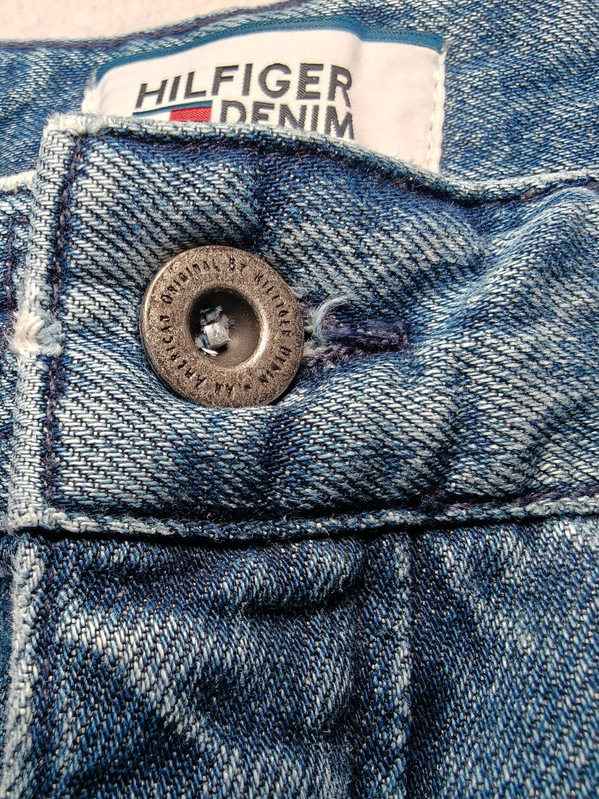 Men Tommy Hilfiger Samuel Blue VRAR Tapered W34 L32 Y2K Jeans