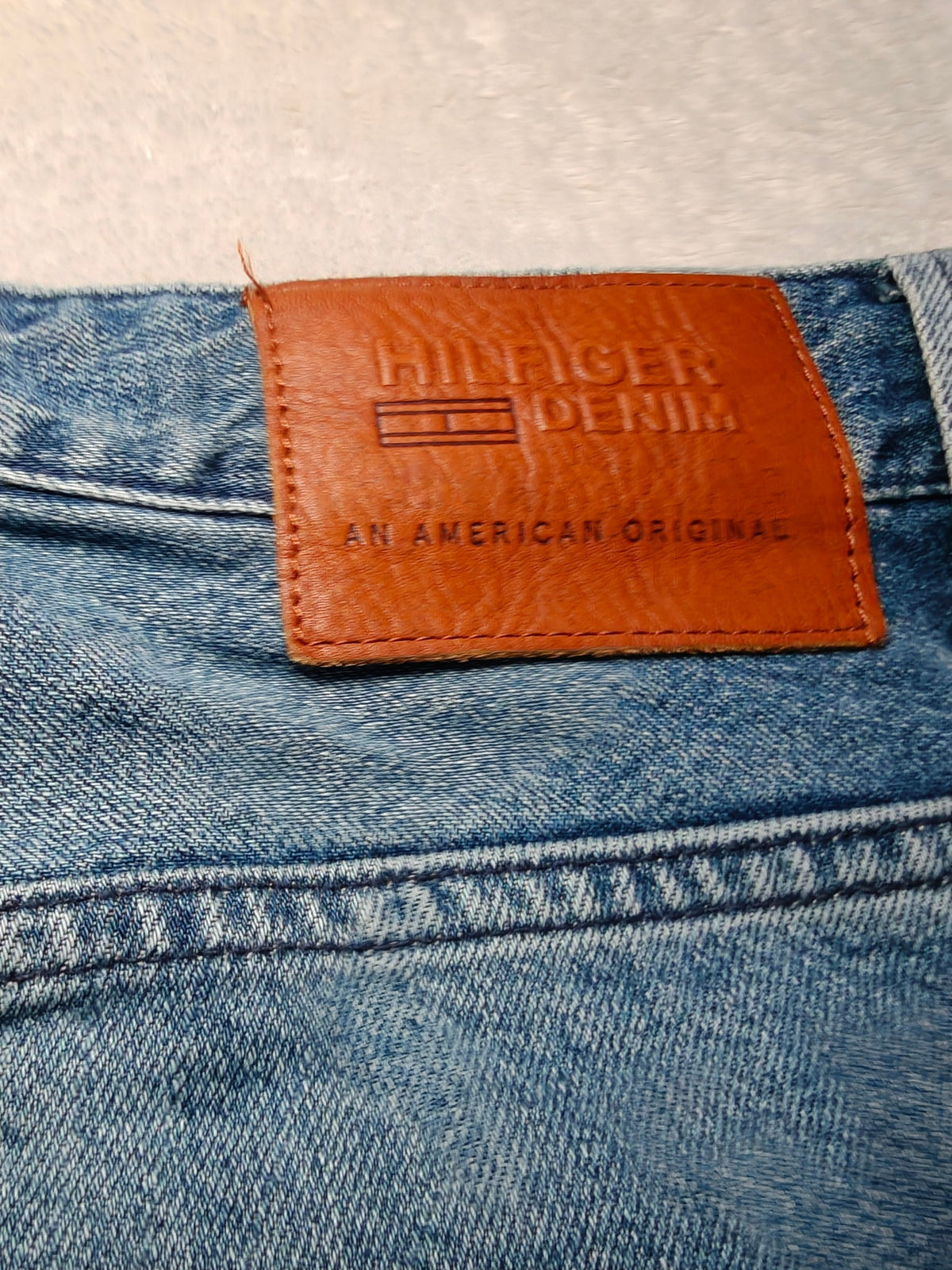 Men Tommy Hilfiger Samuel Blue VRAR Tapered W34 L32 Y2K Jeans