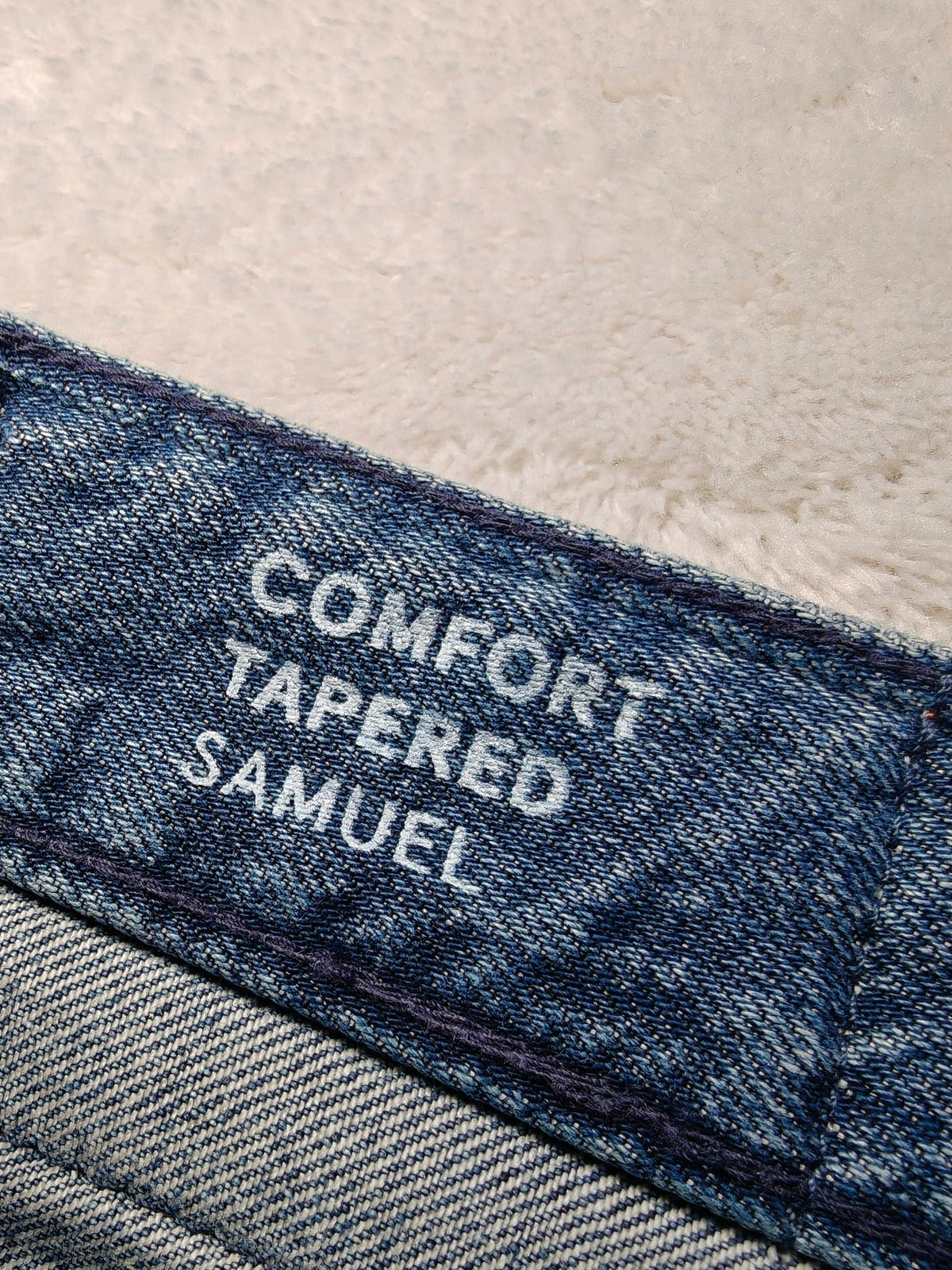 Men Tommy Hilfiger Samuel Blue VRAR Tapered W34 L32 Y2K Jeans
