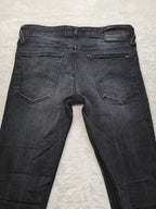 Men Tommy Hilfiger Sidney Black Skinny W29 L32 Y2K Jeans