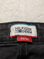 Men Tommy Hilfiger Sidney Black Skinny W29 L32 Y2K Jeans