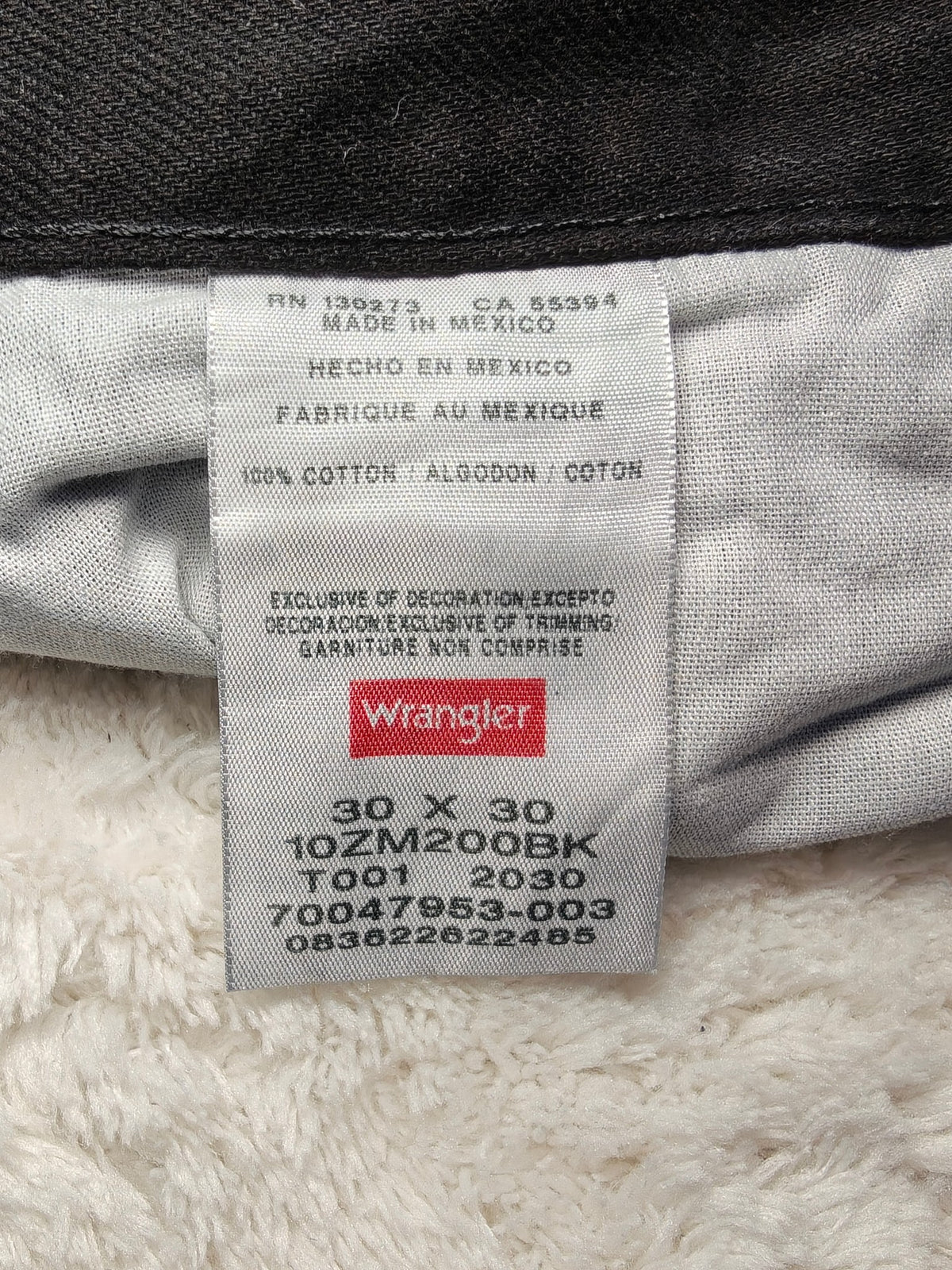 Men Wrangler Authentics Black Straight W30 L30 Y2K Jeans