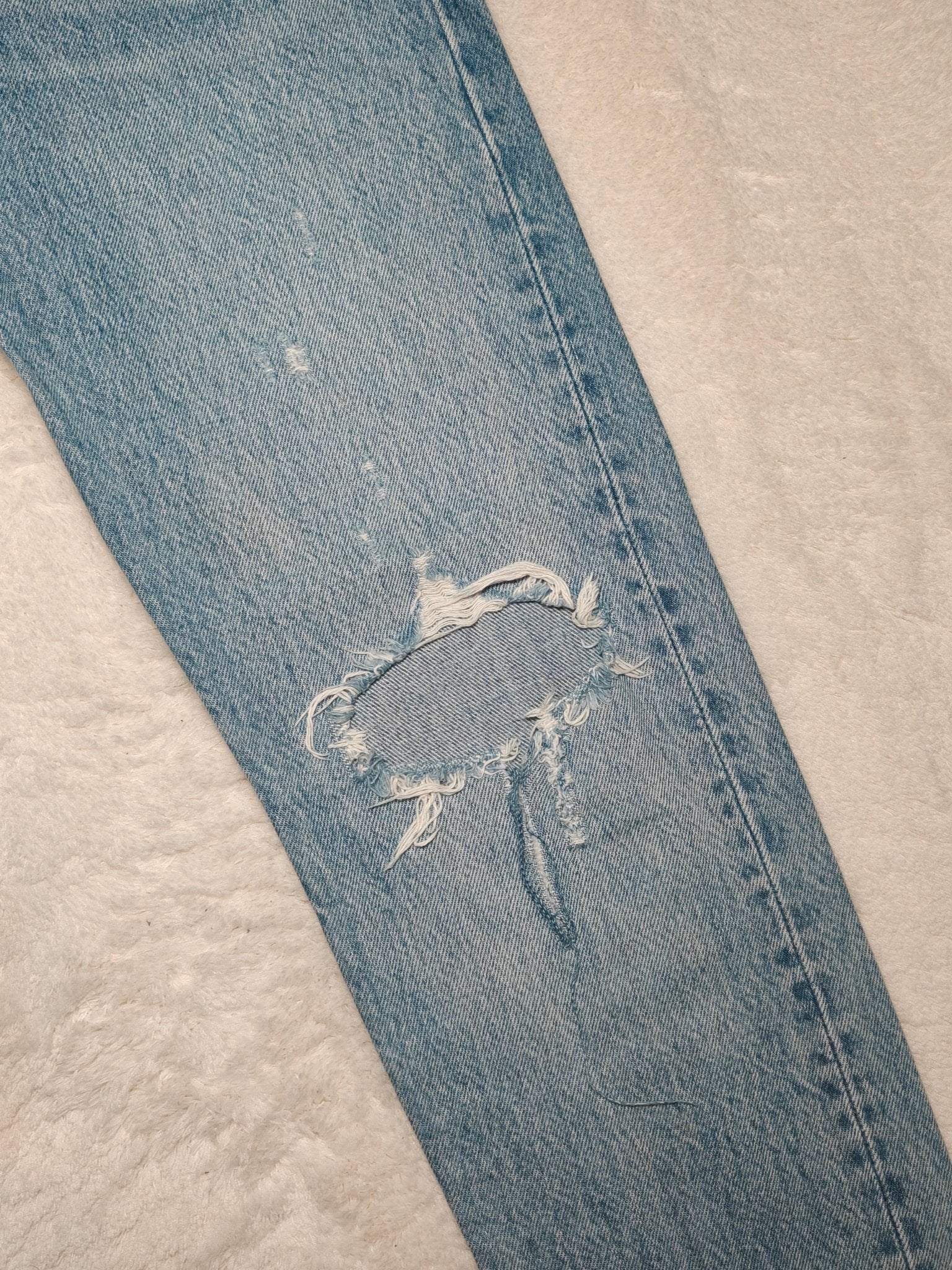 Women Levi's 501 S Blue Slim W26 L28 EU 36 Jeans