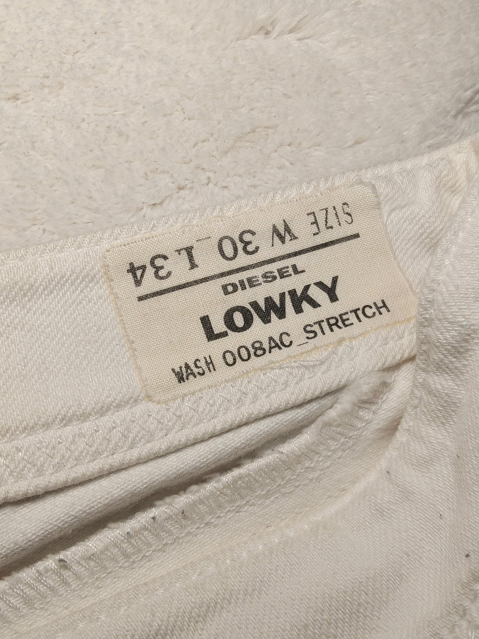 Women Diesel Lowky White Skinny W30 L34 EU 40 Jeans