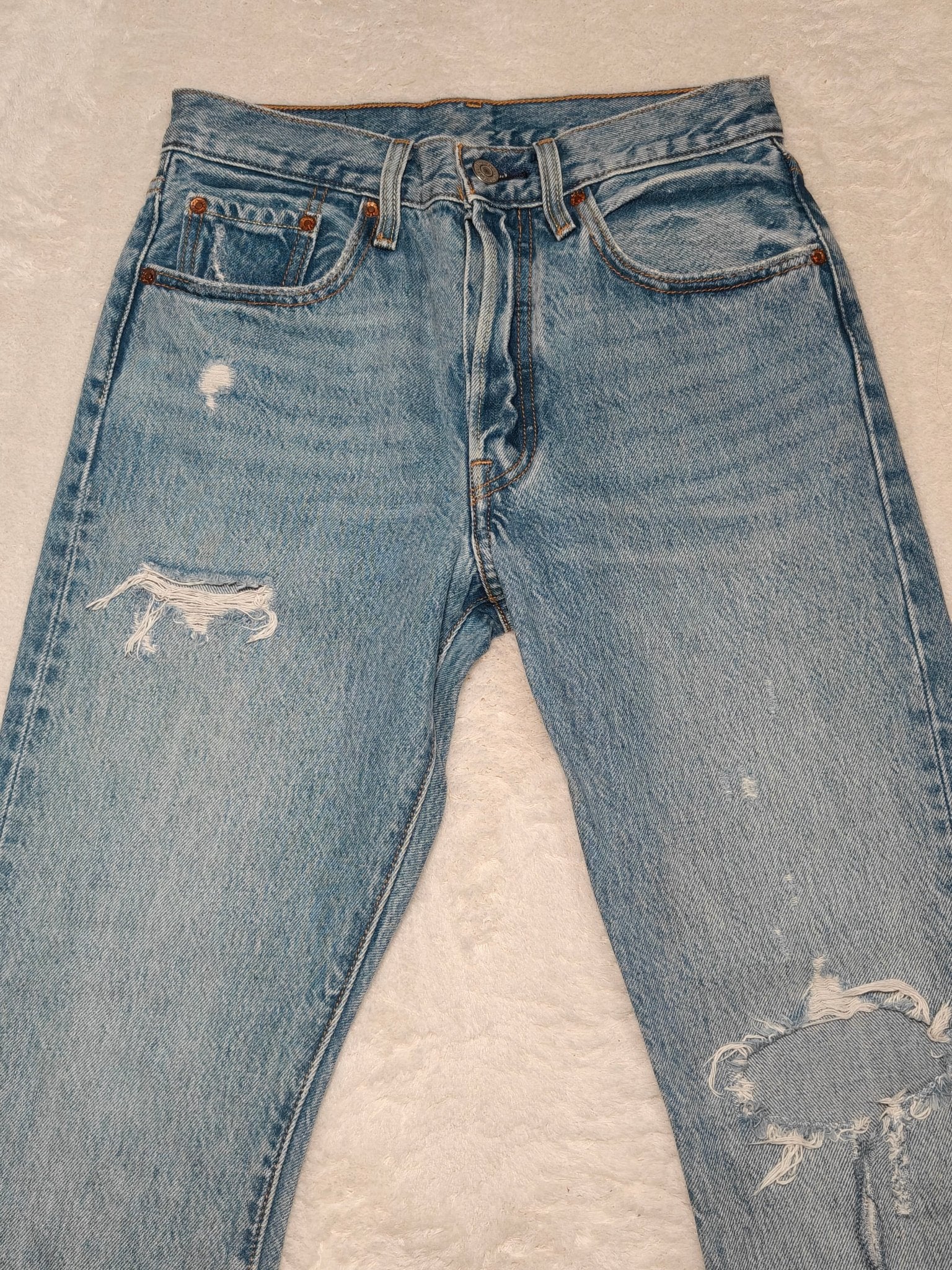 Women Levi's 501 S Blue Slim W26 L28 EU 36 Jeans