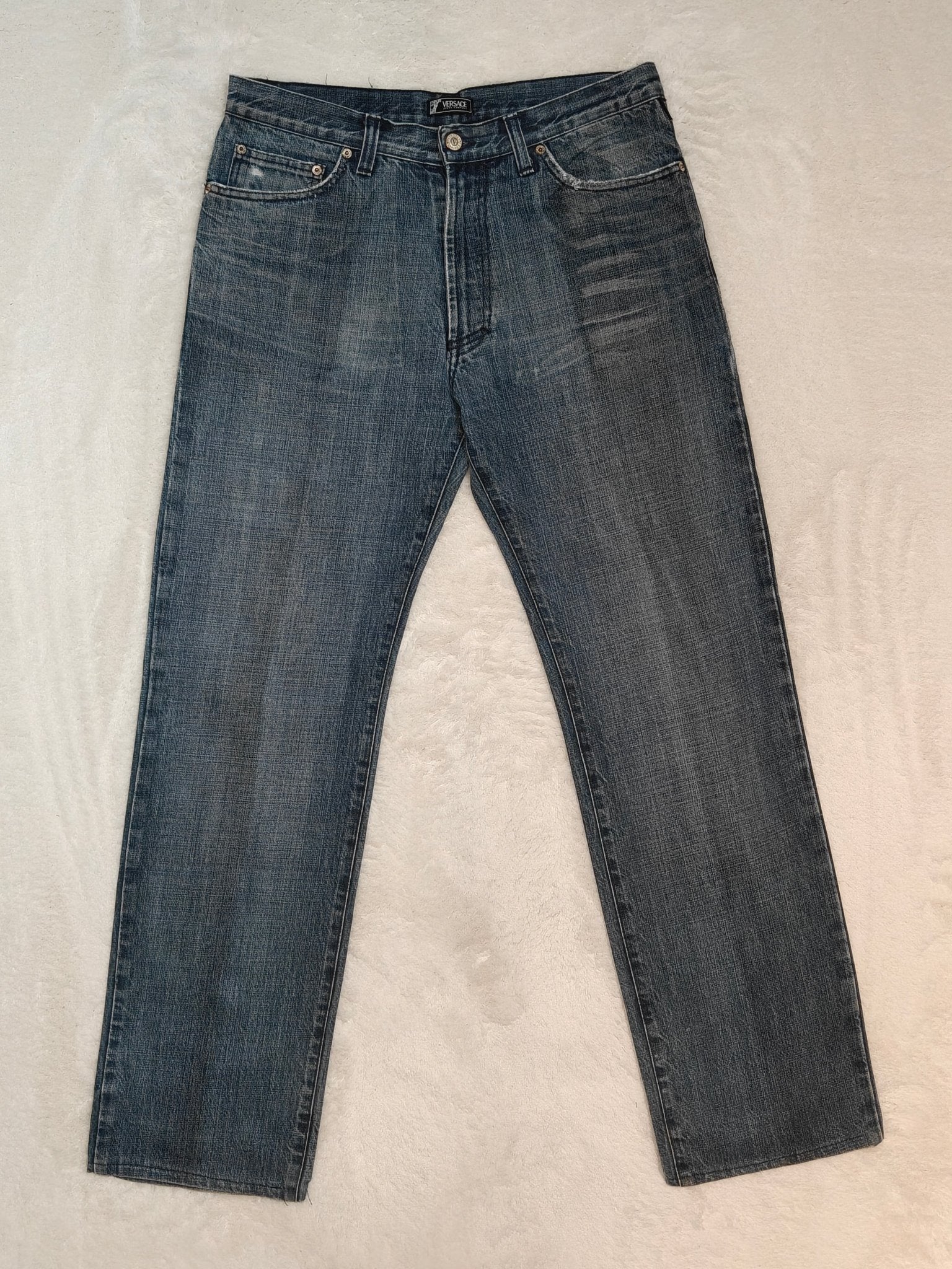 Men Versace Jeans Couture Blue Straight W34 L32 Jeans