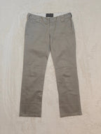Women Dickies Chino Trousers Grey Straight W26 L30 EU 36