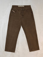 Men Diesel Cheyenne Brown Straight W34 L30 Jeans