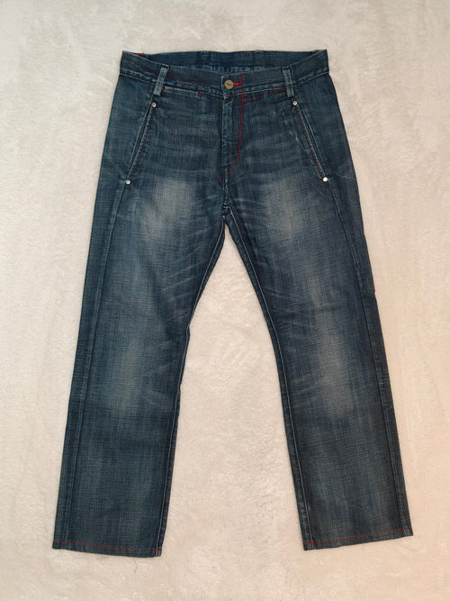 Men Levi's 506 Red Tab Blue Straight W32 L29 Jeans