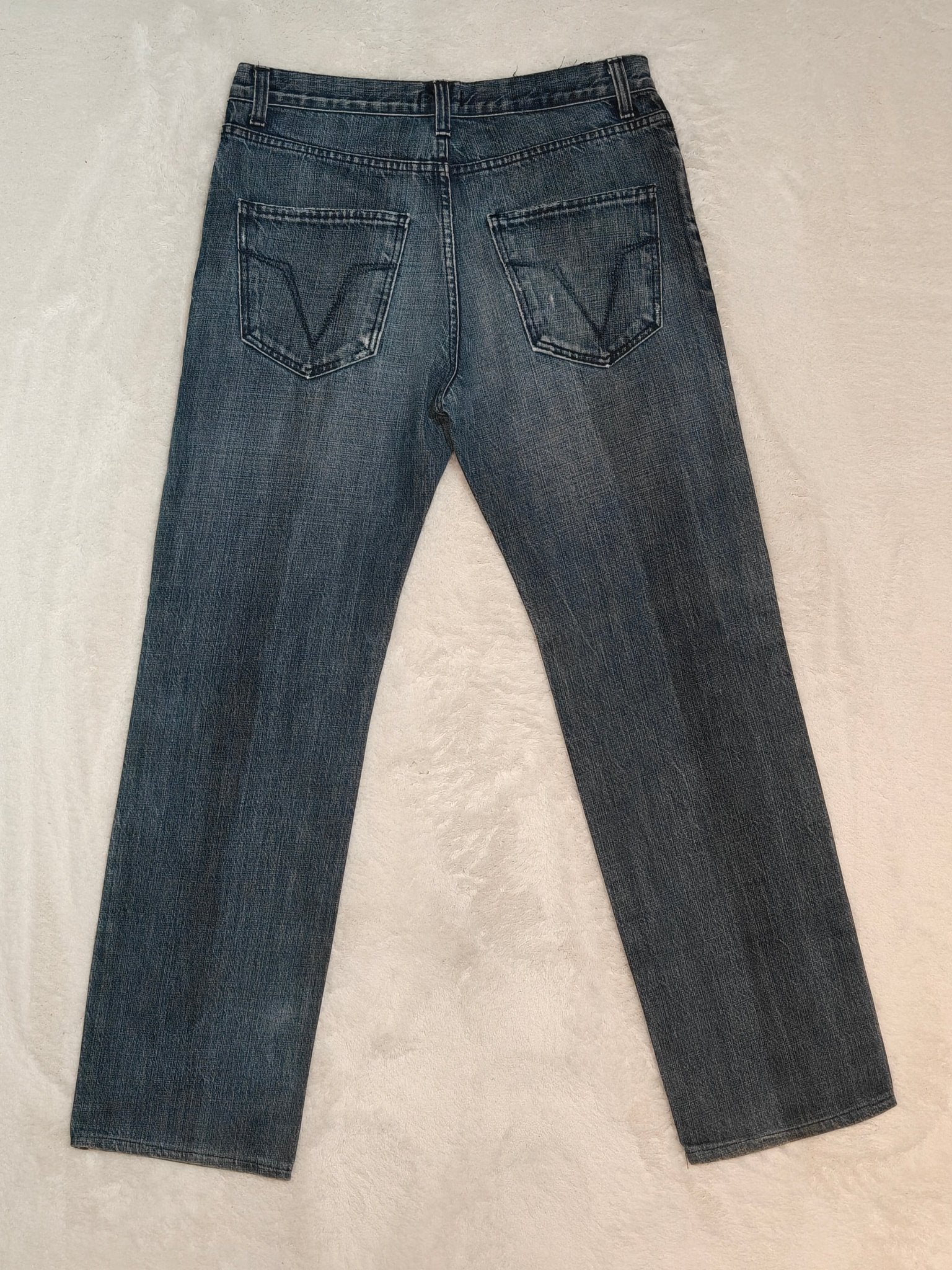 Men Versace Jeans Couture Blue Straight W34 L32 Jeans