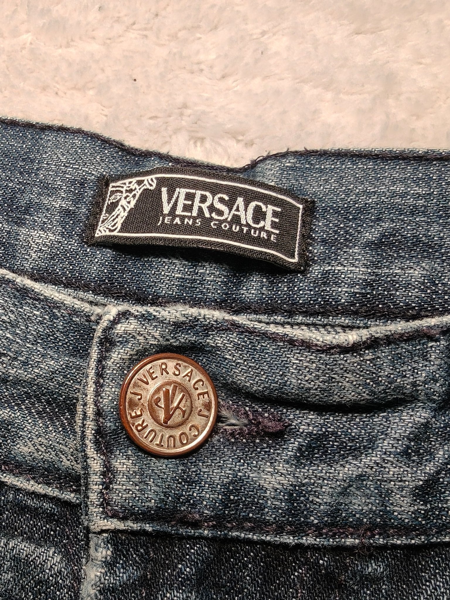 Men Versace Jeans Couture Blue Straight W34 L32 Jeans