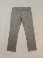 Women Dickies Chino Trousers Grey Straight W26 L30 EU 36