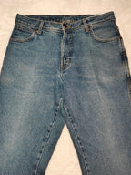 Men Wrangler Regular Fit Blue Straight W34 L30 Jeans
