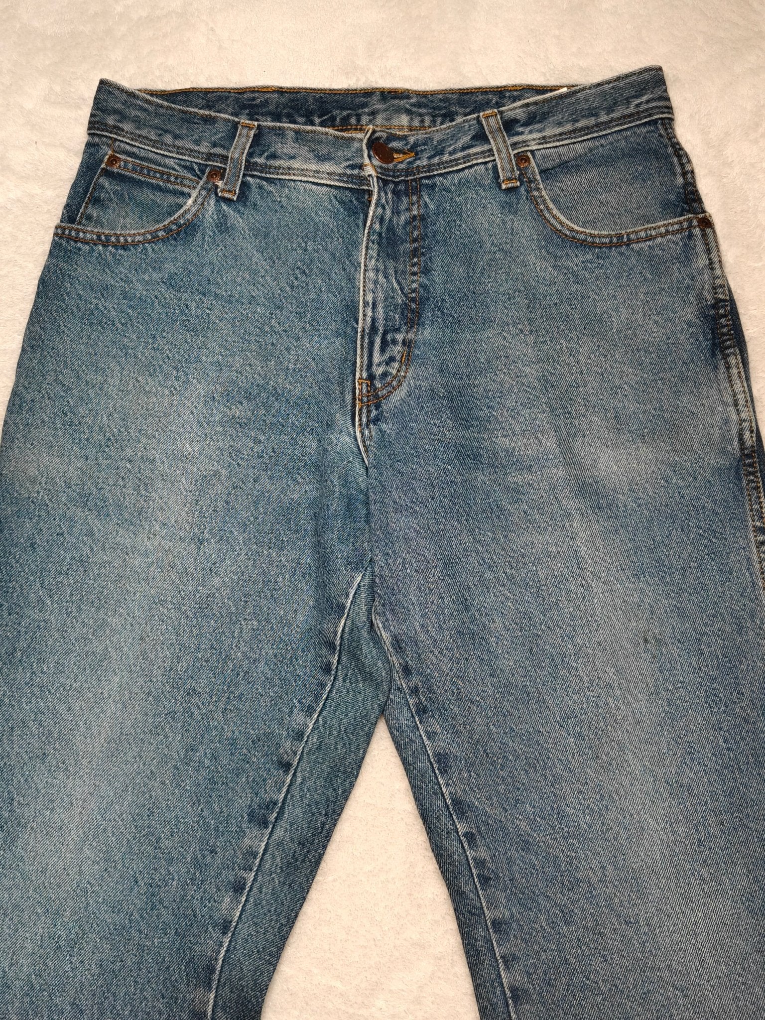 Men Wrangler Regular Fit Blue Straight W34 L30 Jeans