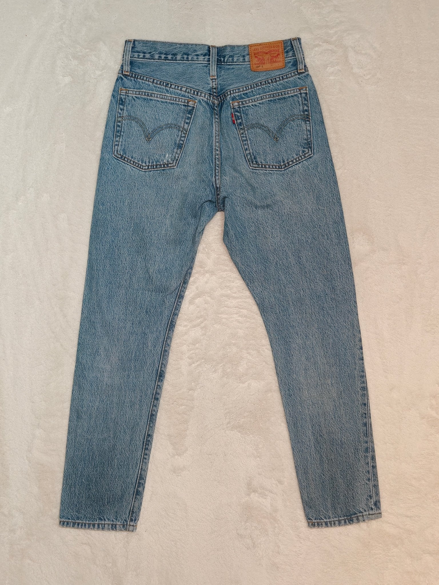 Women Levi's 501 S Blue Slim W26 L28 EU 36 Jeans