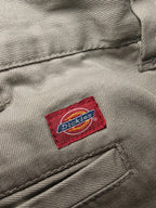 Women Dickies Chino Trousers Grey Straight W26 L30 EU 36