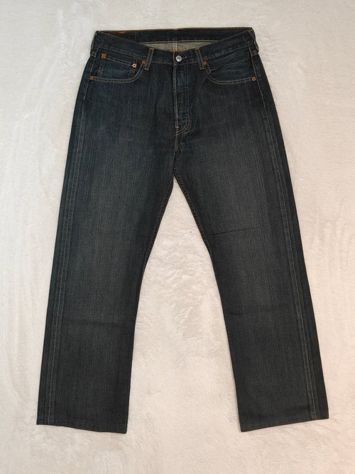 Men Levi's 501 Blue Straight W33 L31 Jeans