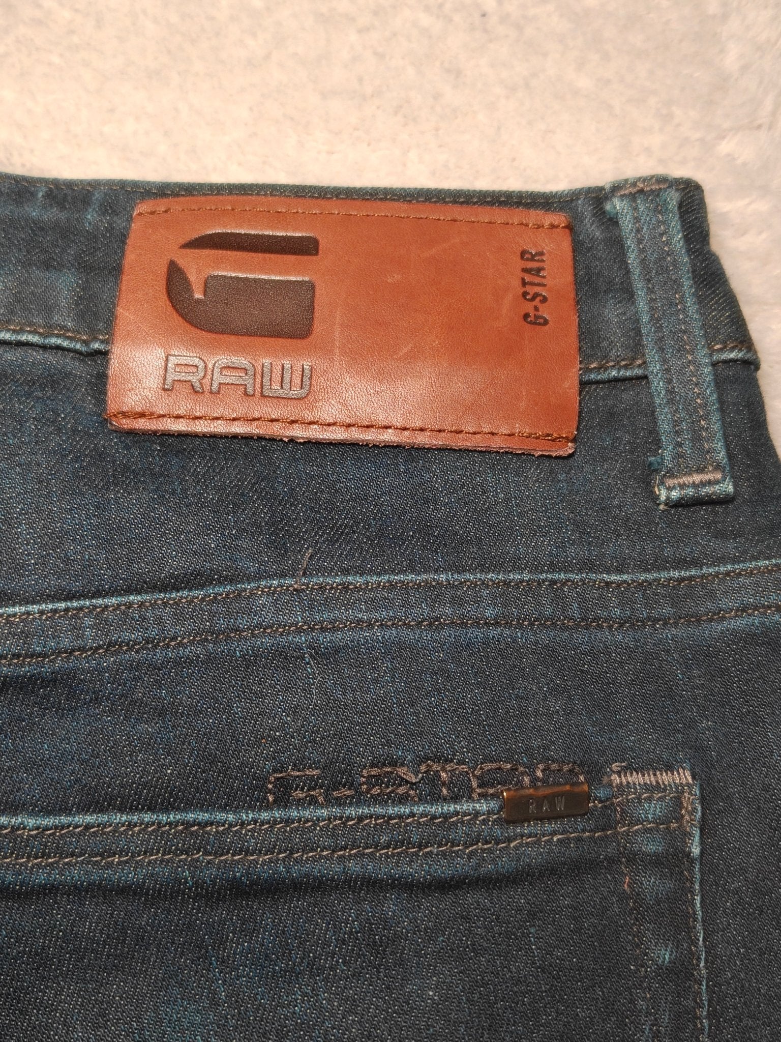 Men G - star 3301 Slim Blue W32 L28 Jeans
