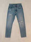 Women Levi's 501 S Blue Slim W26 L28 EU 36 Jeans