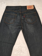 Men Levi's 501 Blue Straight W33 L31 Jeans