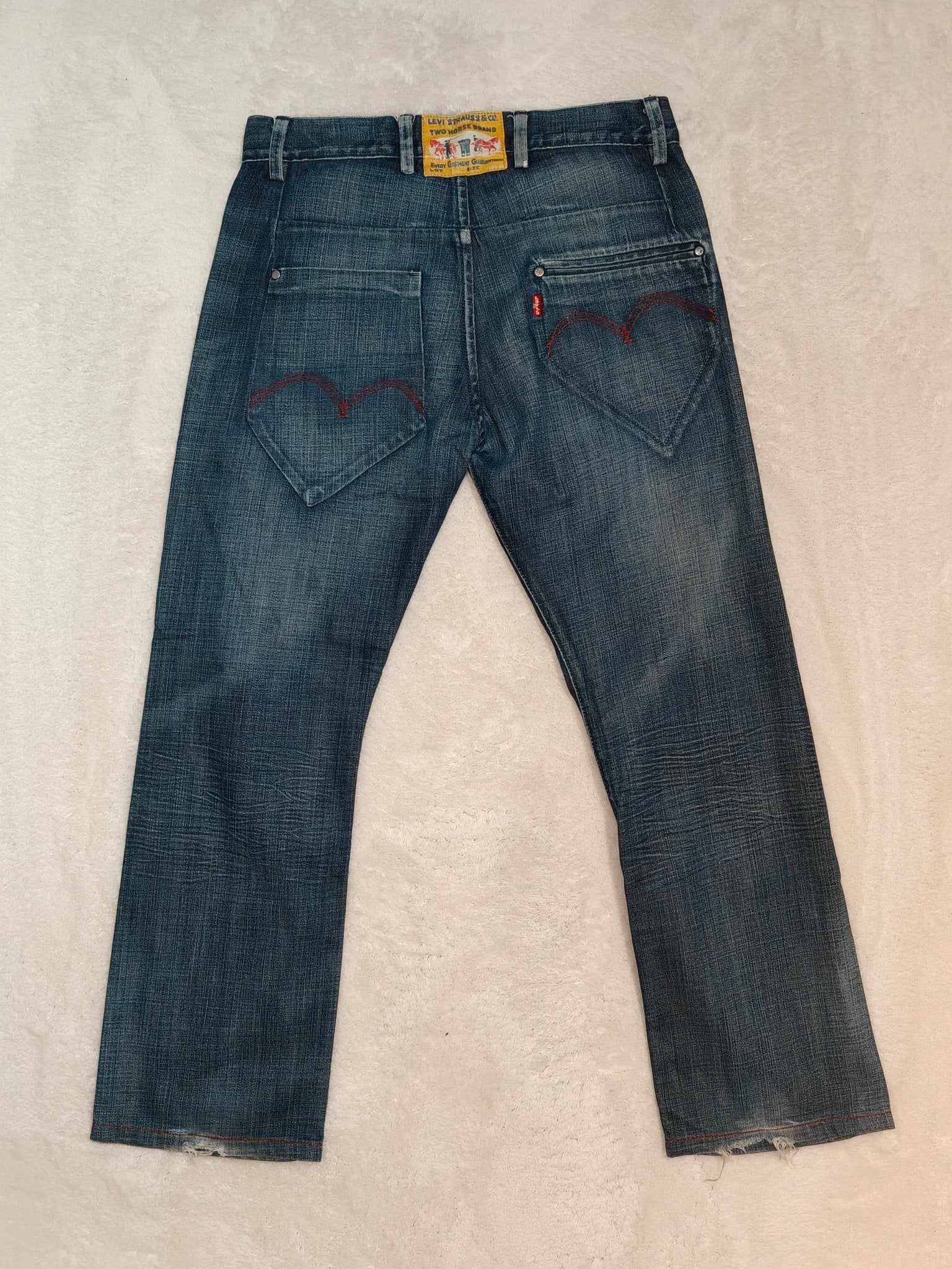 Men Levi's 506 Red Tab Blue Straight W32 L29 Jeans