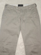 Women Dickies Chino Trousers Grey Straight W26 L30 EU 36