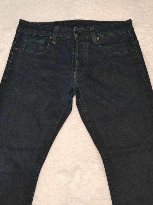 Men G - star 3301 Slim Blue W32 L28 Jeans