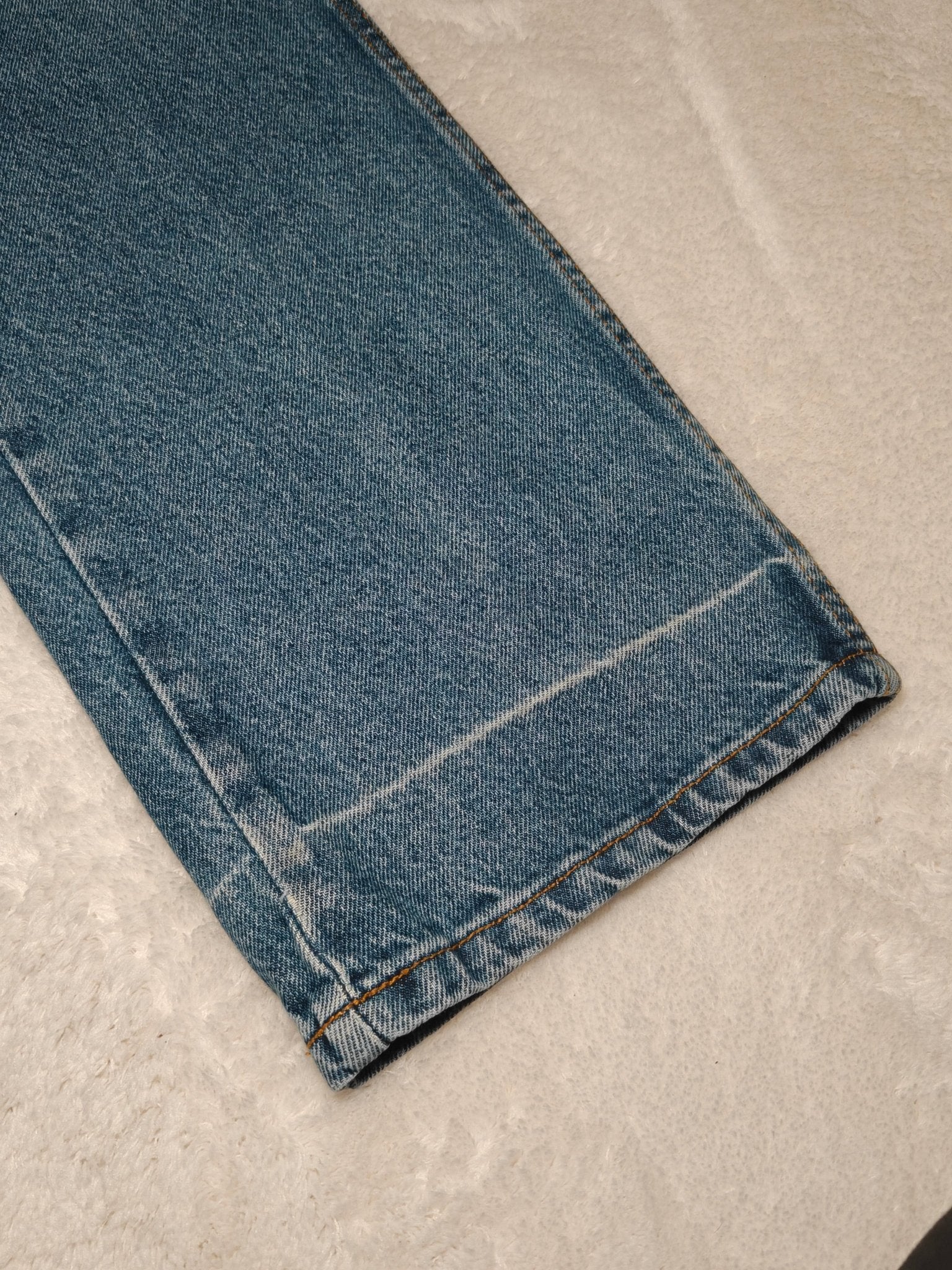 Men Wrangler Regular Fit Blue Straight W34 L30 Jeans