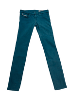 Women Diesel Skinzee - Low Green Slim W27 (EU 36/S) Jeans