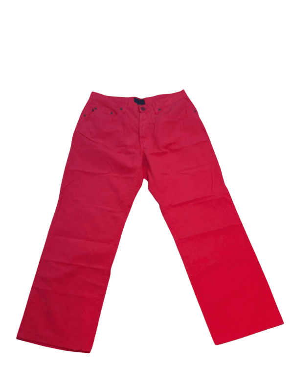 Men Trussardi Jeans Red Straight W35 Jeans