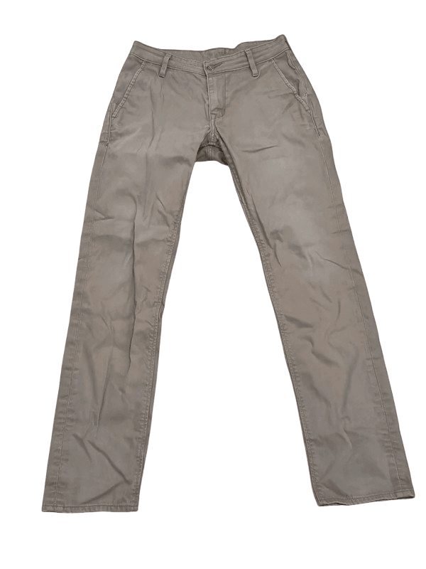 Men Levi's Khaki Slim Straight W30 L34 Trousers