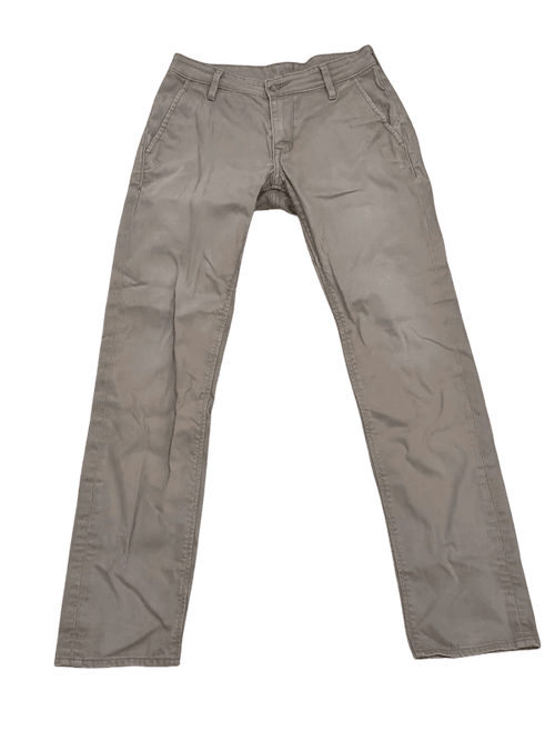 Men Levi's Khaki Slim Straight W30 L34 Trousers