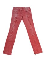 Women Diesel ZIVY Red Slim W26 (EU 36/S) Jeans
