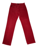 Men Wampum Gold Series Red Straight W34 Jeans