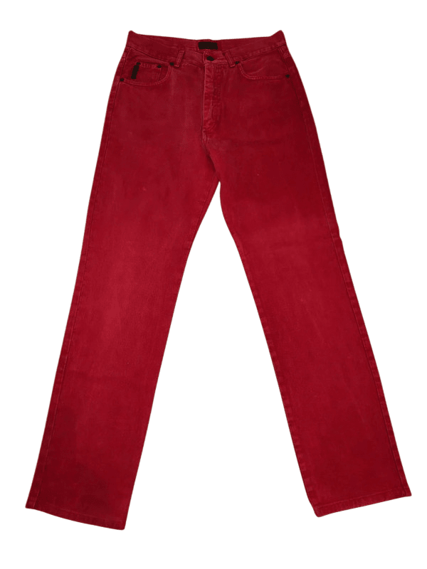 Men Wampum Gold Series Red Straight W34 Jeans