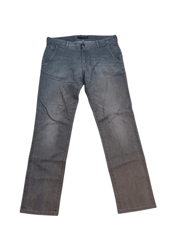 Men Trussardi Jeans Gray Slim W34 L32 Trousers