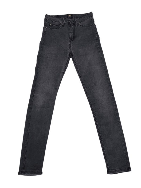 Women Lee Skyler Black Gray Skinny W26 L31 Jeans