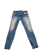 Women Diesel Grupee Zip Light Blue Skinny W24 L32 Jeans