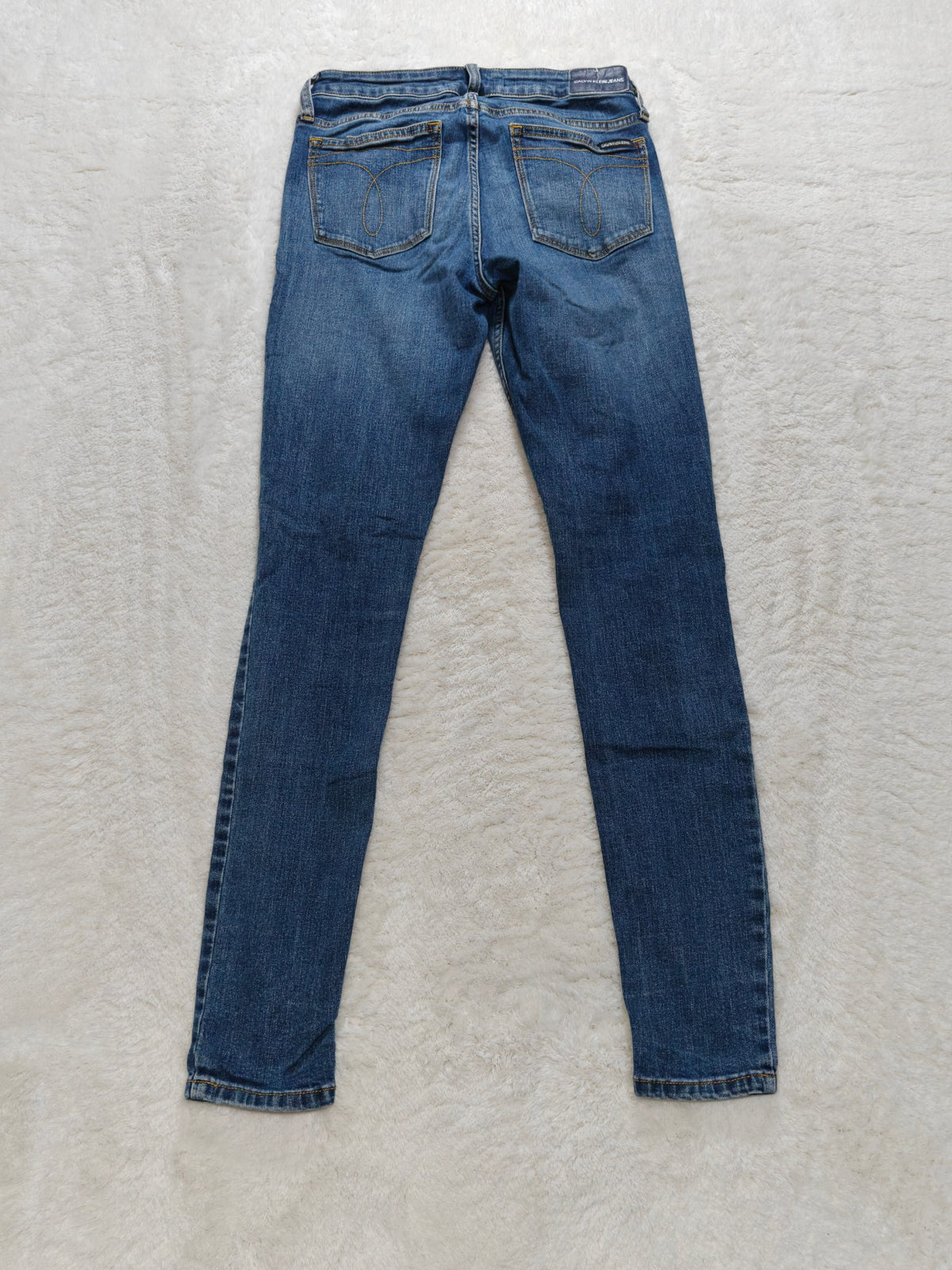 Women Calvin Klein CKJ001 Blue Skinny W27 L30 (EU 36 / S) Y2K Jeans